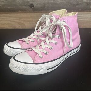 Converse CHUCK TAYLOR All Star High Top Rose Pink Canvas Sneakers Women’s 8